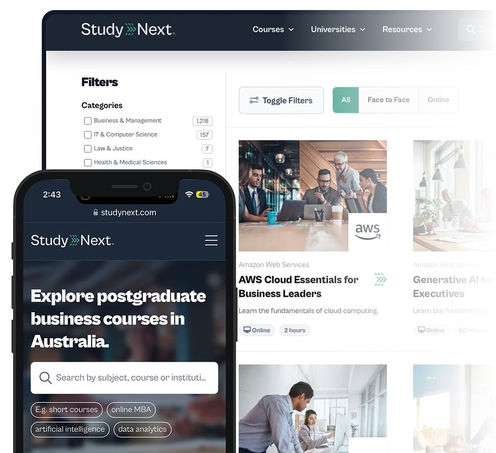 StudyNext website preview