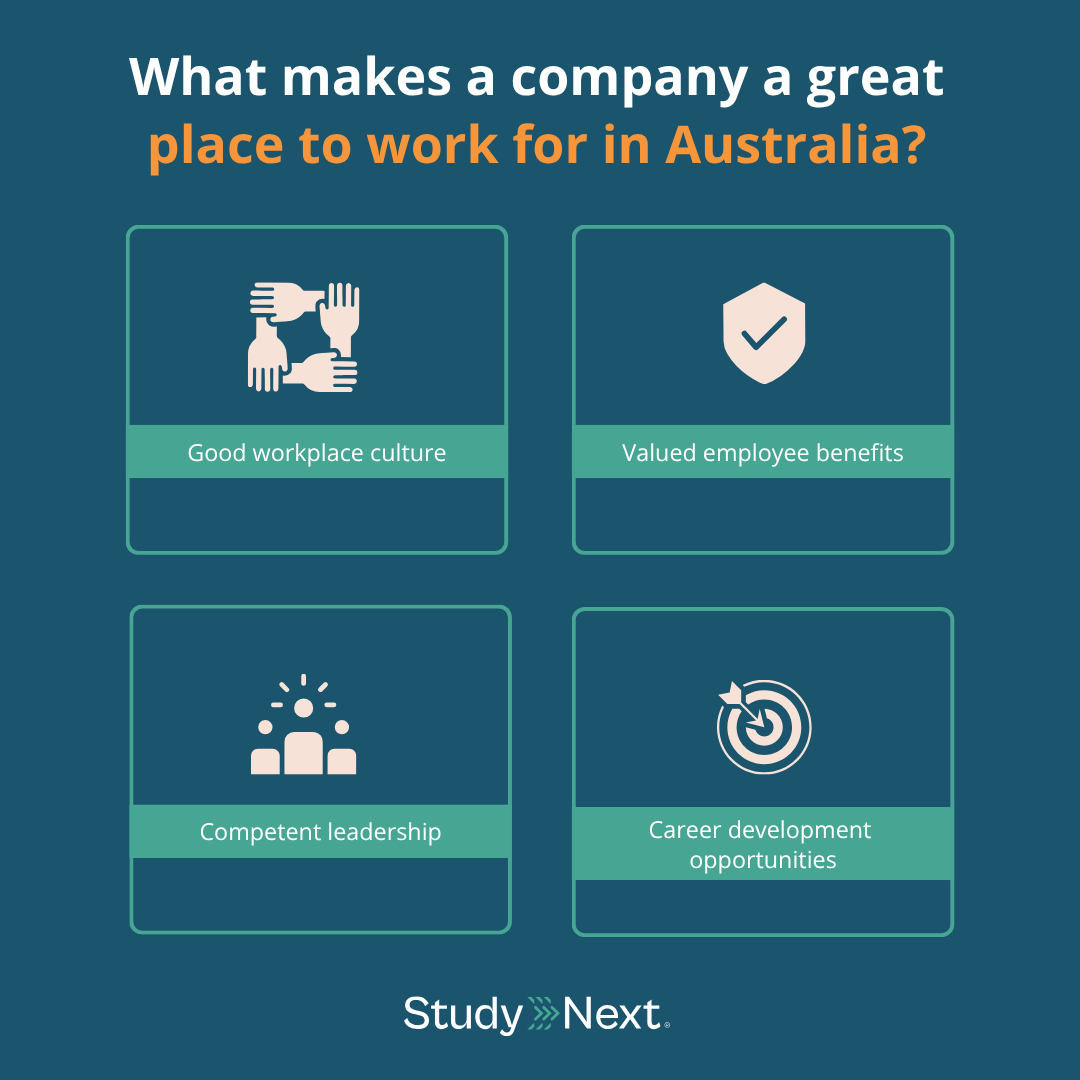 What makes a company a great place to work for in Australia?