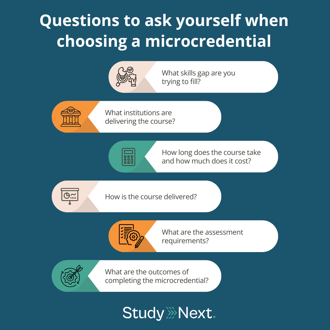 Questions to ask yourself when choosing a microcredential