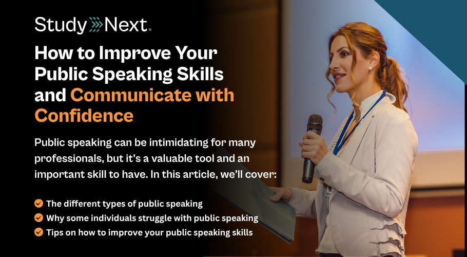 How to improve your public speaking skills and communicate with confidence