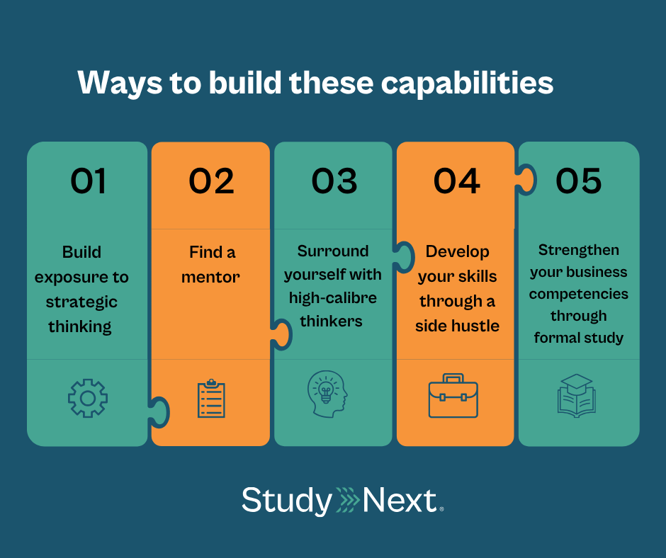 Ways to build these capabilities