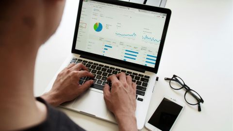 An accountant working